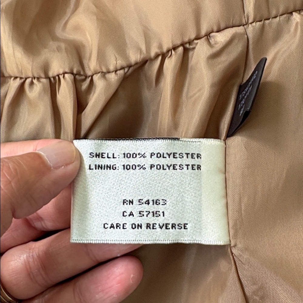 Kenneth Cole Beige Midi Trench Coat Women’s Small - Picture 6 of 7